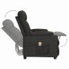 Poltrona de massagens elevatória tecido preto - Image 5