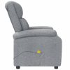 Poltrona de massagens tecido cinzento-claro - Image 4