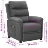 Poltrona de massagens tecido cinzento-claro - Image 11