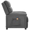 Poltrona de massagens tecido cinzento-claro - Image 3