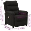 Poltrona de massagens tecido preto - Image 11