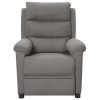 Poltrona de massagens elétrica tecido cinzento-claro - Image 3