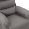 Poltrona de massagens elétrica tecido cinzento-claro - Image 6