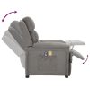 Poltrona de massagens elétrica tecido cinzento-claro - Image 8