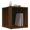 Mesa apoio 33x33x34,5cm derivados de madeira carvalho castanho - Image 3