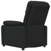 Poltrona de massagens reclinável tecido preto - Image 4