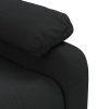 Poltrona de massagens reclinável tecido preto - Image 7