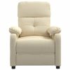 Poltrona de massagens tecido cor creme - Image 2