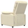 Poltrona de massagens tecido cor creme - Image 4