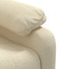 Poltrona de massagens tecido cor creme - Image 7