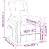 Poltrona de massagens tecido cor creme - Image 10