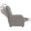 Poltrona de massagens tecido cinza-acastanhado - Image 6