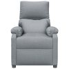 Poltrona de massagens tecido cinzento-claro - Image 3