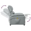 Poltrona de massagens tecido cinzento-claro - Image 6