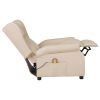 Poltrona de massagens tecido cor creme - Image 5