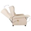 Poltrona de massagens tecido cor creme - Image 6