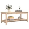Mesa de centro 110x55x45 cm madeira de pinho maciça - Image 3