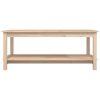 Mesa de centro 110x55x45 cm madeira de pinho maciça - Image 4