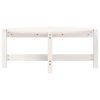 Mesa de centro 87x48x35 cm madeira de pinho maciça branco - Image 4