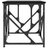 Mesa de centro 45x45x47,5 cm derivados de madeira preto - Image 4