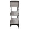 Mesa consola 72,5x25x75 cm derivados de madeira cinzento sonoma - Image 6