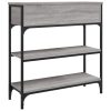 Mesa consola 72,5x25x75 cm derivados de madeira cinzento sonoma - Image 7