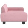 Sofá infantil 70x45x33 cm veludo rosa - Image 3