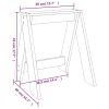 Bancos 2 pcs 40x40x45 cm pinho maciço branco - Image 8