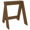 Bancos 2 pcs 40x40x45 cm pinho maciço castanho-mel - Image 3