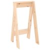 Bancos 2 pcs 40x40x75 cm pinho maciço - Image 3