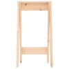 Bancos 2 pcs 40x40x75 cm pinho maciço - Image 5