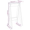 Bancos 2 pcs 40x40x75 cm pinho maciço - Image 8