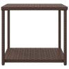 Mesa de apoio 55x45x49 cm vime PE castanho - Image 2