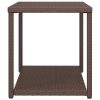 Mesa de apoio 55x45x49 cm vime PE castanho - Image 3