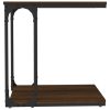 Mesa de apoio 50x35x52cm derivados de madeira carvalho castanho - Image 4