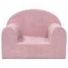 Sofá infantil pelúcia macia rosa - Image 2