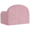 Sofá infantil pelúcia macia rosa - Image 4