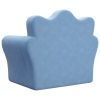 Sofá-cama infantil pelúcia macia azul - Image 5