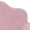 Sofá-cama infantil de 2 lugares pelúcia macia rosa - Image 6