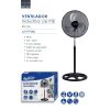 VENTILADOR INDUSTRIAL AVANT 18" - 70W - 45CM - REJILLA NEGRA MESH - 1UD - Image 7
