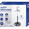 VENTILADOR INDUSTRIAL AVANT 18" - 70W - 45CM - 2UDS EN CAJA - REJILLA PLATA - Image 2