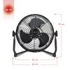 CIRCULADOR DE SUELO TEKKIO 12" - 40W BLACK SERIES