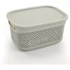 CESTA RESINA RECTANGULAR C/ASAS C/TAPA GRIS 6,6L 7HOUSE - Image 2