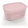 CESTA RESINA RECTANGULAR C/ASAS C/TAPA ROSA 6,6L 7HOUSE - Image 2