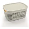 CESTA RESINA RECTANGULAR C/ASAS C/TAPA CREMA 6,6L 7HOUSE - Image 2