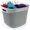CESTA RESINA CUADRADA C/ASA GRIS 36L 7HOUSE - Image 2