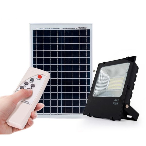 Projetor LED 10W 1.000Lm 6000ºk Solar Sensor 10W + Controle Controlo Remoto Painel 6V/6W 40.000H [Pl-626001-Cw]