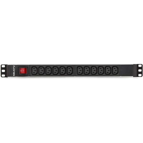 Regleta salicru para rack 19pulgadas sps pdu 12 tomas iec interruptor