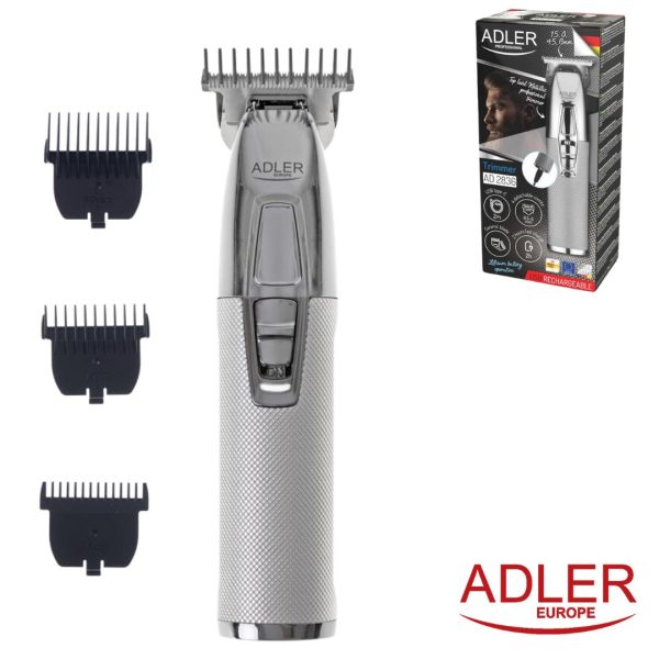 CORTAPELO PROFESIONAL ADLER RECARGABLE - CON ACCESORIOS - ALTA PRECISION