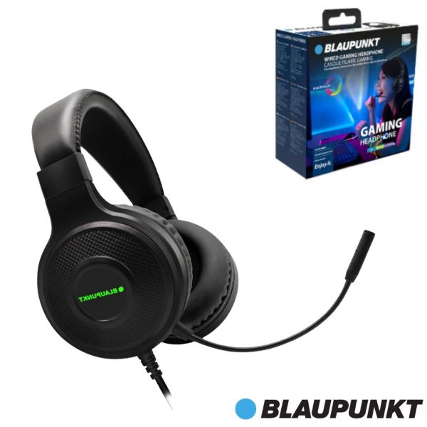 AURICULAR GAMING BLAUPUNKT - LUCES - MICROFONO - NEGRO